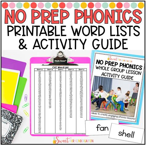 Free No Prep Phonics Printable