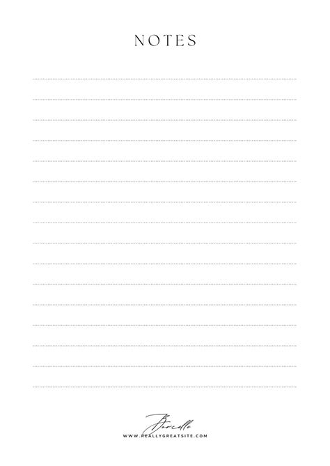 Free Notepad Page