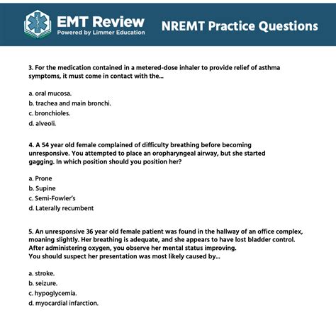 free nremt practice tests