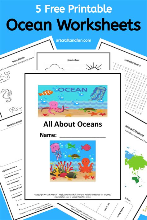 Free Ocean Printable Worksheets