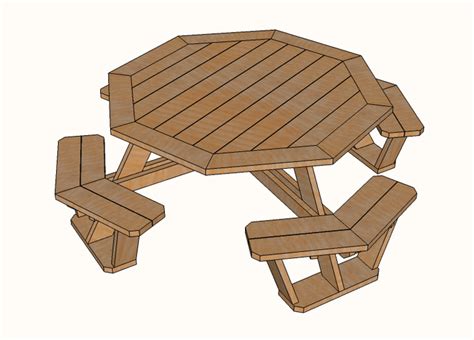 Blueprint Octagon Picnic Table Plans All About Image HD