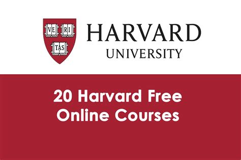 Free Certification Courses offered by Harvard University