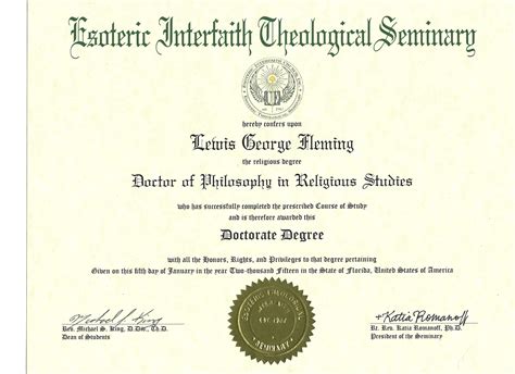 free online doctoral degrees in theology