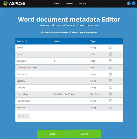 free online metadata editor