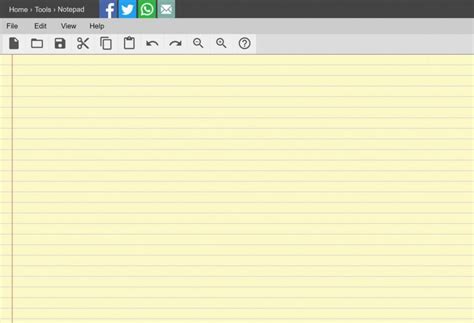 free online notepad with lines