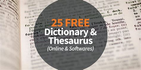free online thesaurus dictionary