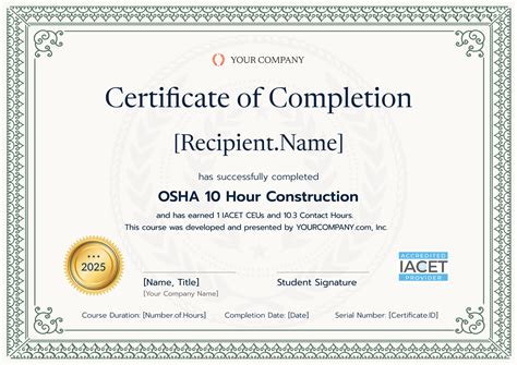 free osha 10 certification
