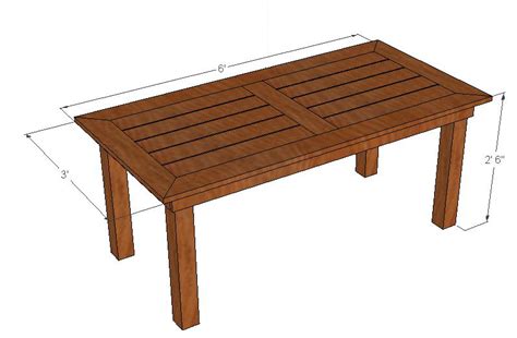 Patio table plans HowToSpecialist How to Build, Step by Step DIY Plans