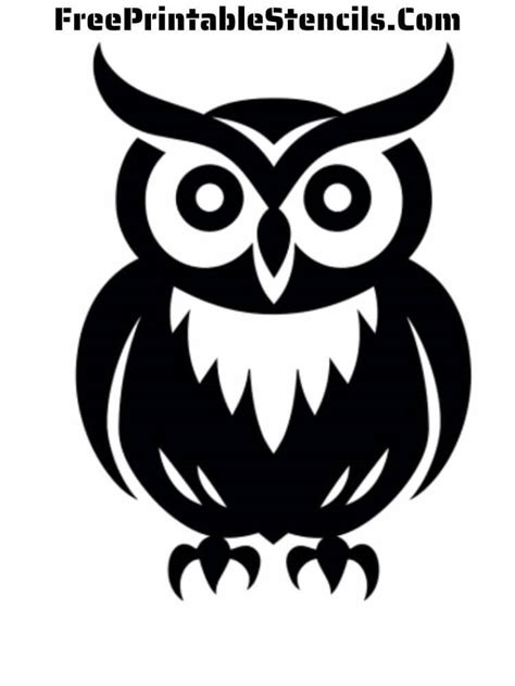 Free Owl Stencil Printable