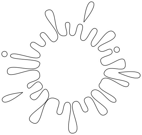 Free Paint Splatter Printable Template