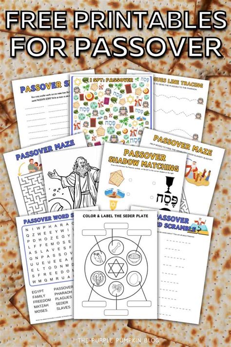 Free Passover Printable Games