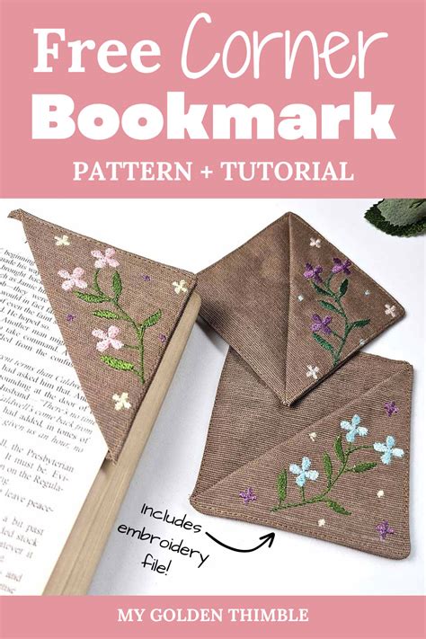 Free Pattern For Corner Bookmark