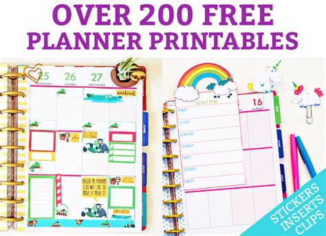 Free Planner Inserts Printables