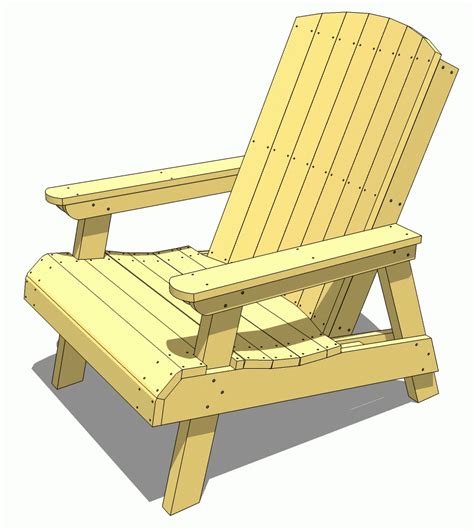 Wood Deck Chair Plans Easy DIY Woodworking Projects Step by Step How