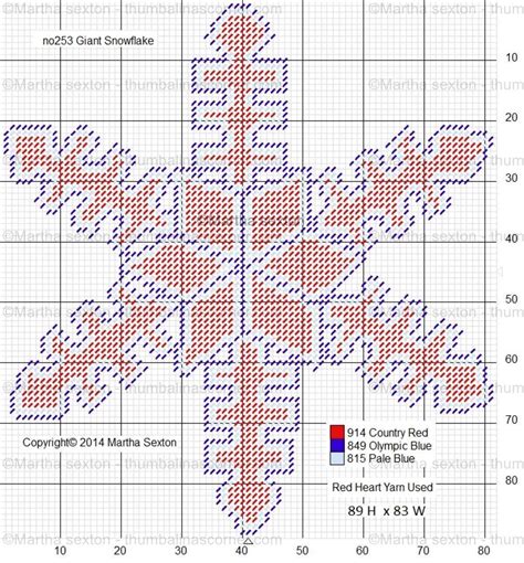 Free Plastic Canvas Snowflake Patterns