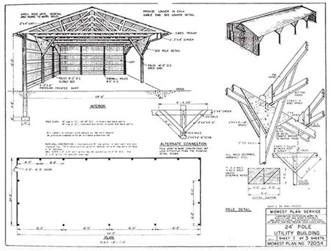 free pole barn construction plans