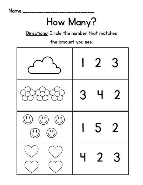Free PreK Worksheets
