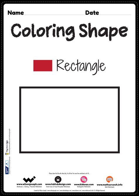 Free Preschool Printable Rectangle