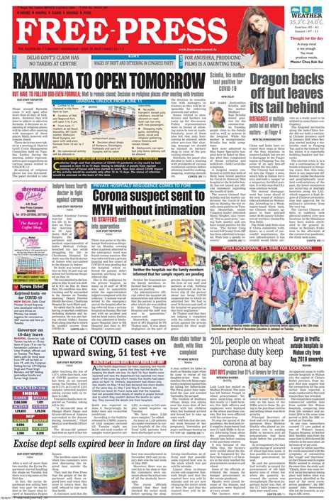 free press newspaper indore today