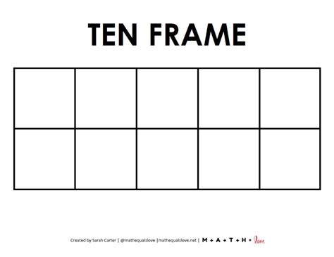 Free Printable 10 Frames With Dots