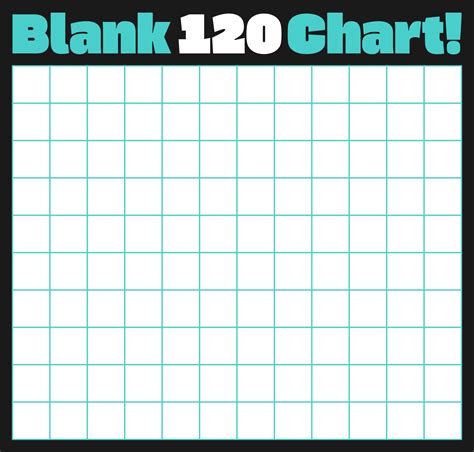 Free Printable 120 Chart Blank