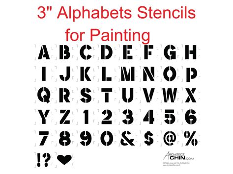 Free Printable 3 Inch Stencils