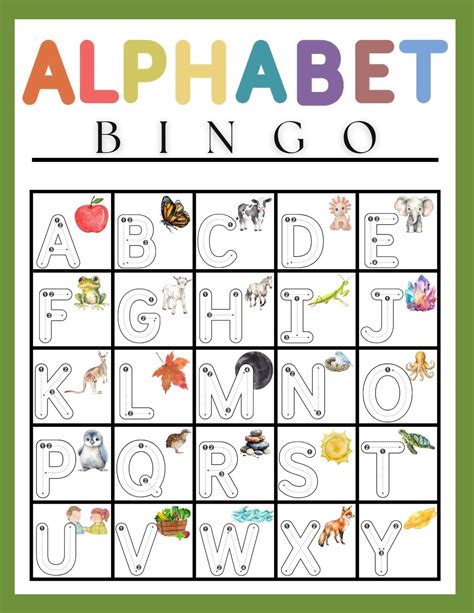 Free Printable Abc Bingo