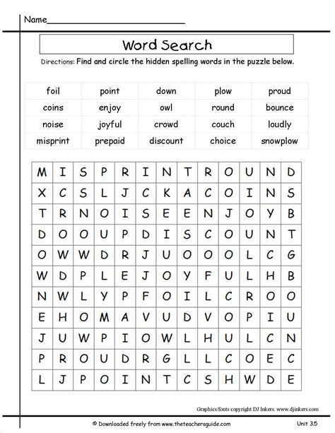Free Printable Activities For First 3Rd Grade
