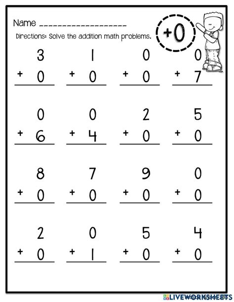 Free Printable Adding Zero Worksheets
