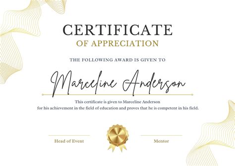 Free Printable Appreciation Template