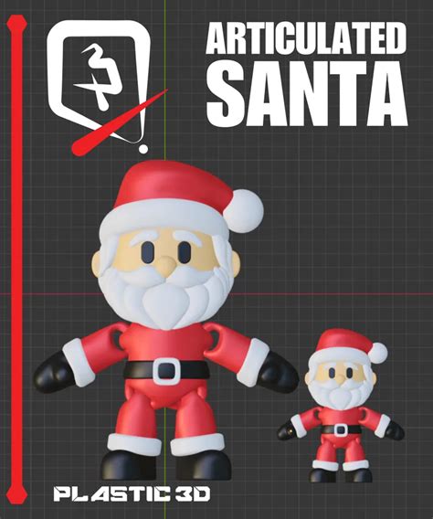 Free Printable Articulated Santa