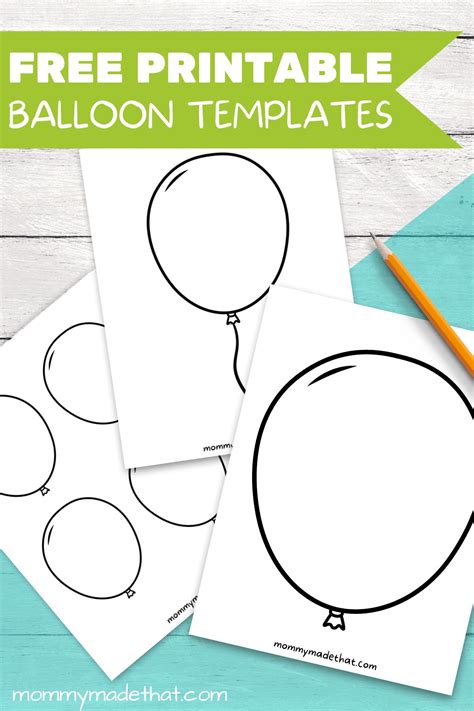 Free Printable Balloons Paper