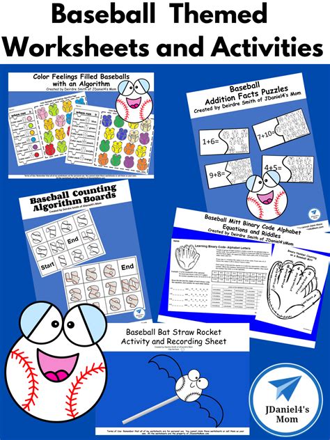 Free Printable Baseball Worksheets