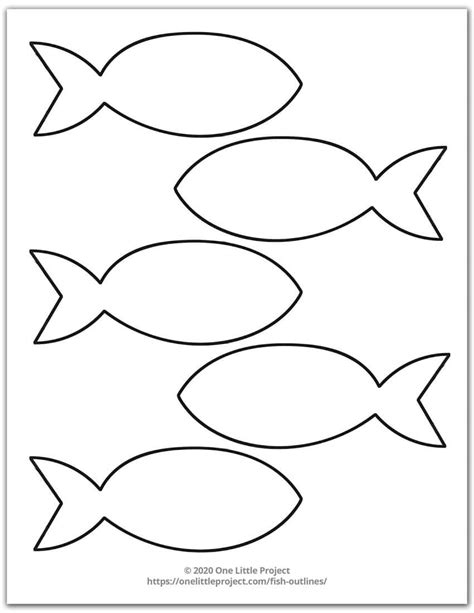 Free Printable Basic Fish Template
