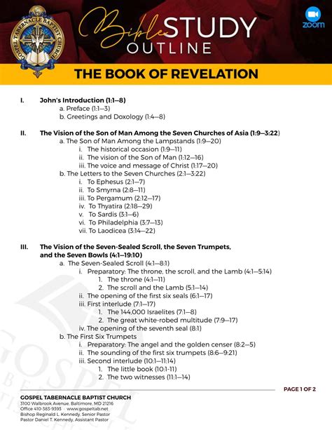 Free Printable Bible Study Outlines