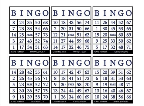 Free Printable Bingo For Large Groups