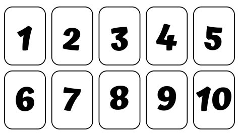 Free Printable Black Numbers