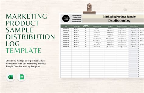 Free Printable Blank Distribution Log