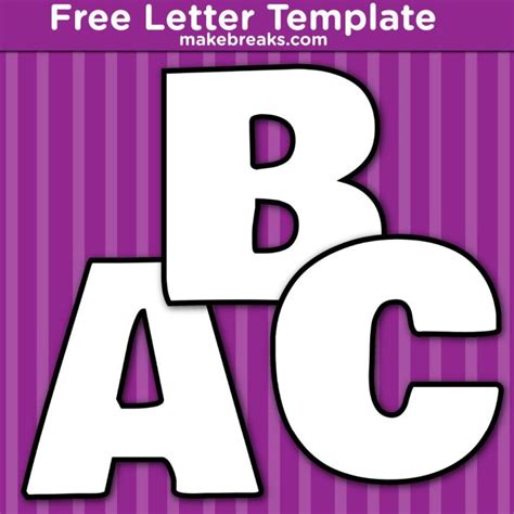 Free Printable Bold Letters Boy