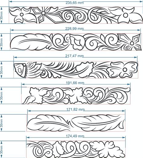 Free Printable Border Leather Tooling Patterns