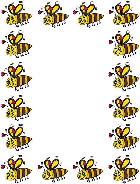 Free Printable Borders With Bees