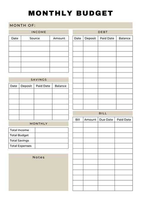 Free Printable Budget Labels
