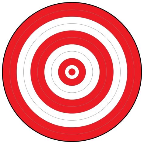 free printable bullseye target
