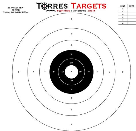 free printable bullseye target 8.5x11