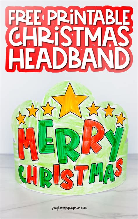 Free Printable Christmas Head Band