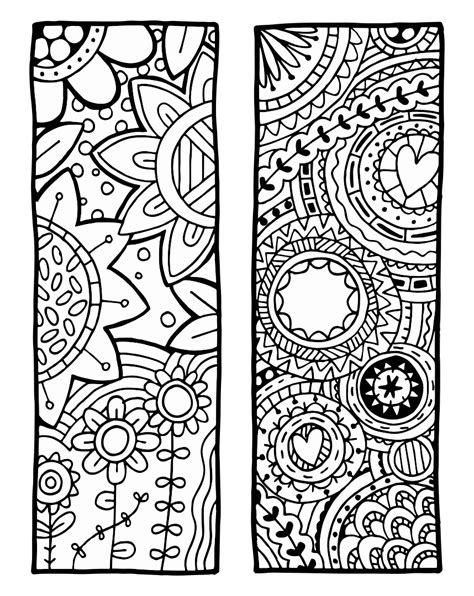 free printable color your own bookmarks