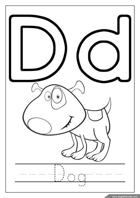 free printable coloring pages for letter d