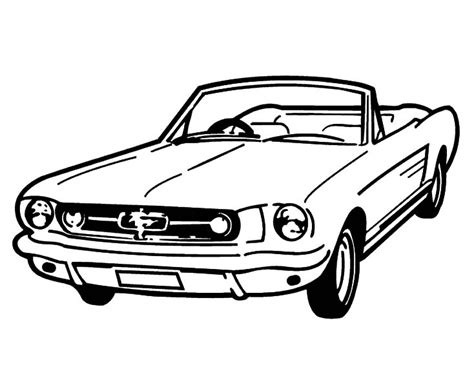 free printable coloring pages mustang car