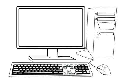 Free Printable Computer Coloring Pages