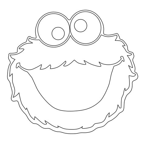 Free Printable Cookie Monster Outline